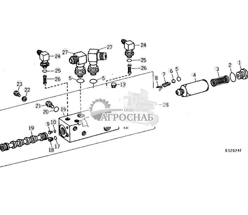 Steering Valve With Fittings 